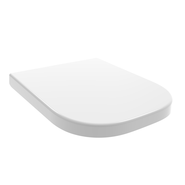 Biely termosetový kryt záchodového sedadla