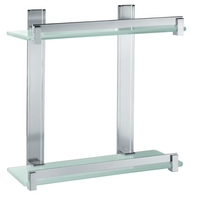 Obdĺžnikový držiak z hliníka a skla