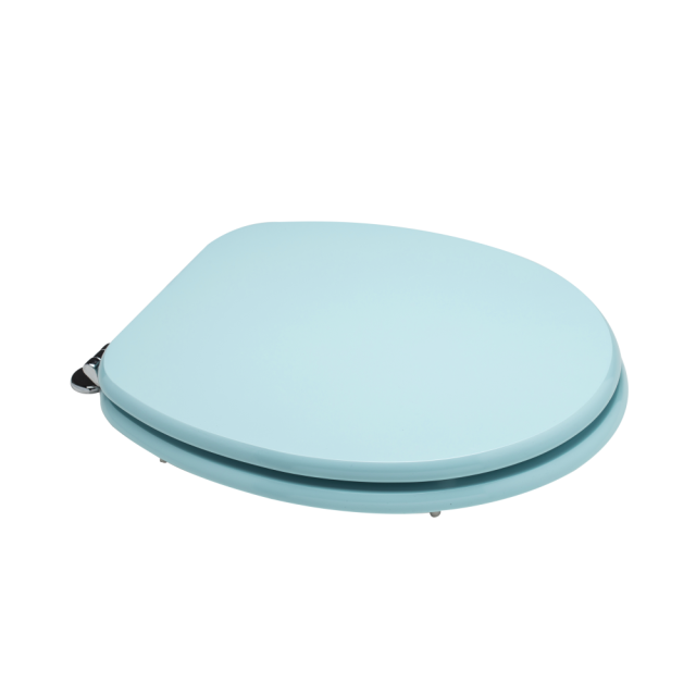 Svetlomodrý kryt záchodového sedadla