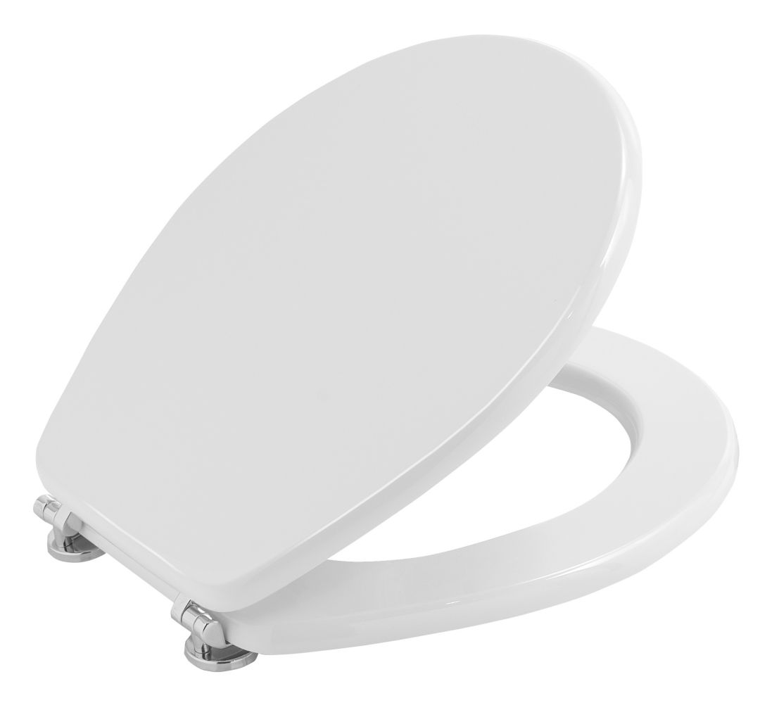 WC sedadlo Victoria s kovovými chrómovými závesmi