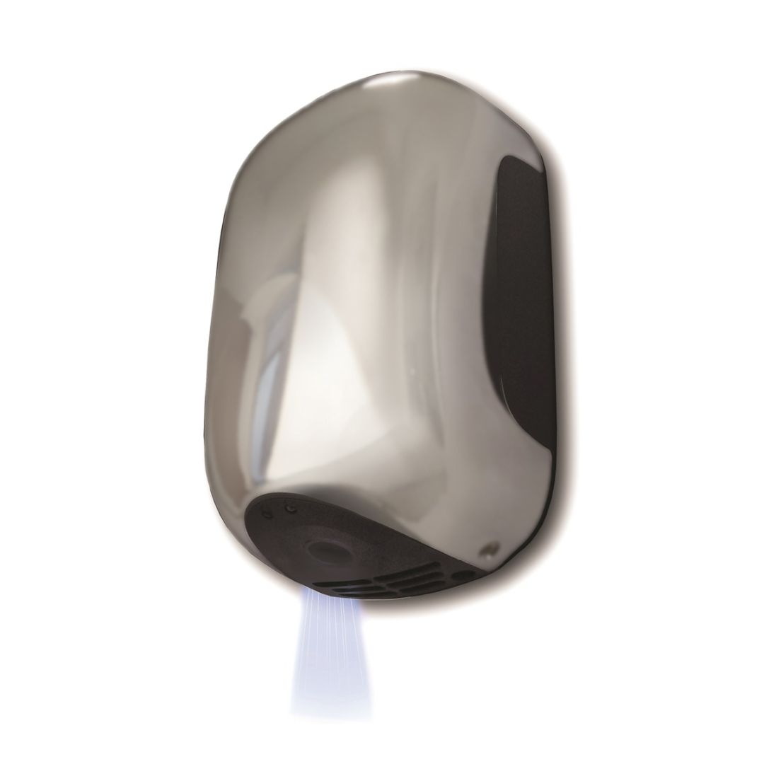 Elektrický sušič rúk s fotobunkou z brúseného chrómu