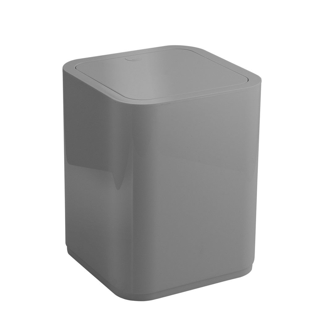 Odpadkový kôš do kúpeľne zo sivej živice