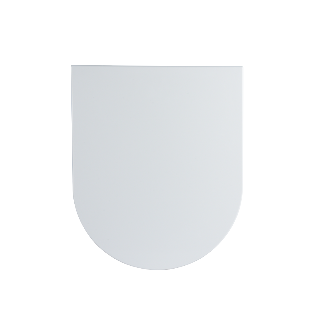 WC sedadlo tvaru D biele