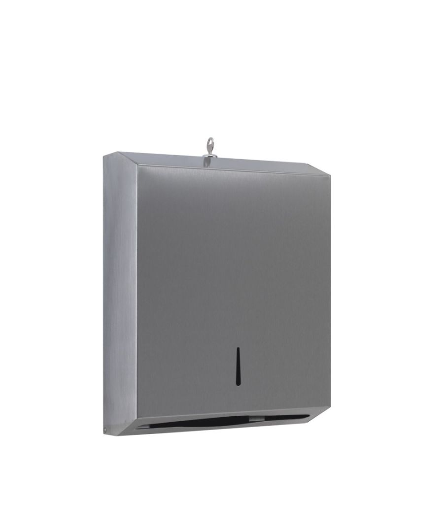 Zásobník na papierové utierky z nehrdzavejúcej ocele s bezpečnostným zámkom