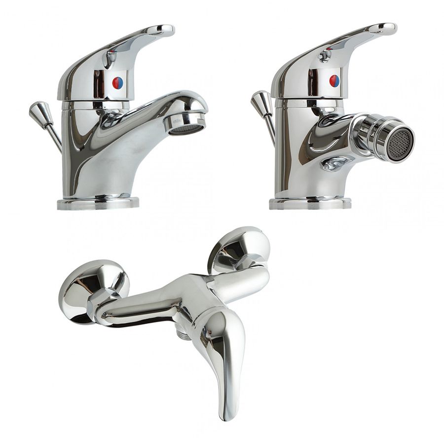 Set rubinetti bagno lavabo bidet esterno doccia