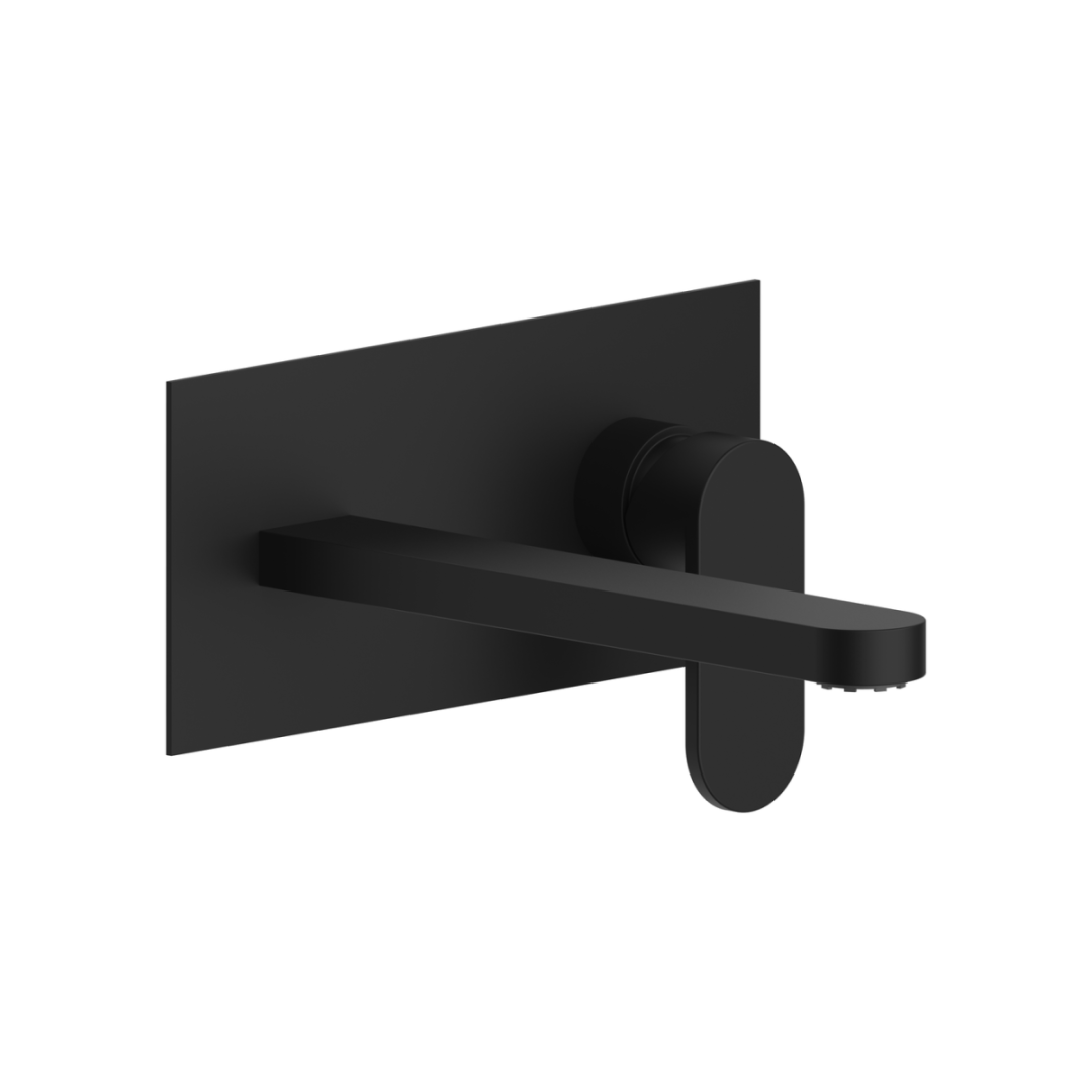 Nástenná umývadlová batéria matná čierna