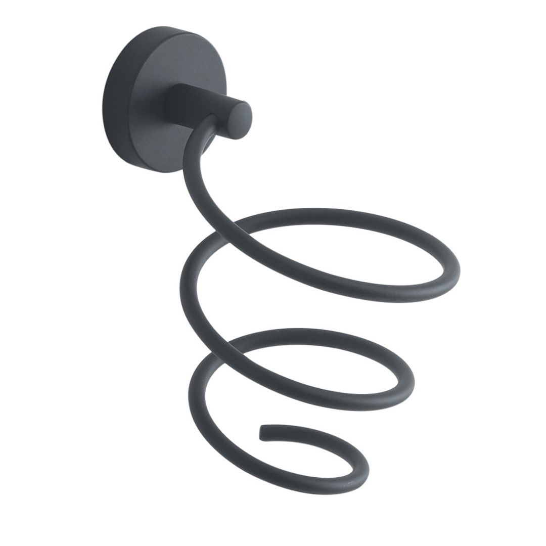 fialový držiak sušiča vlasov