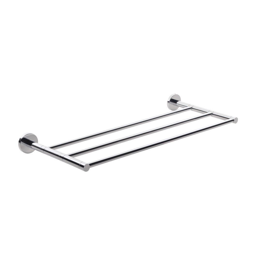 Chrómovaný nástenný držiak na uteráky z nehrdzavejúcej ocele