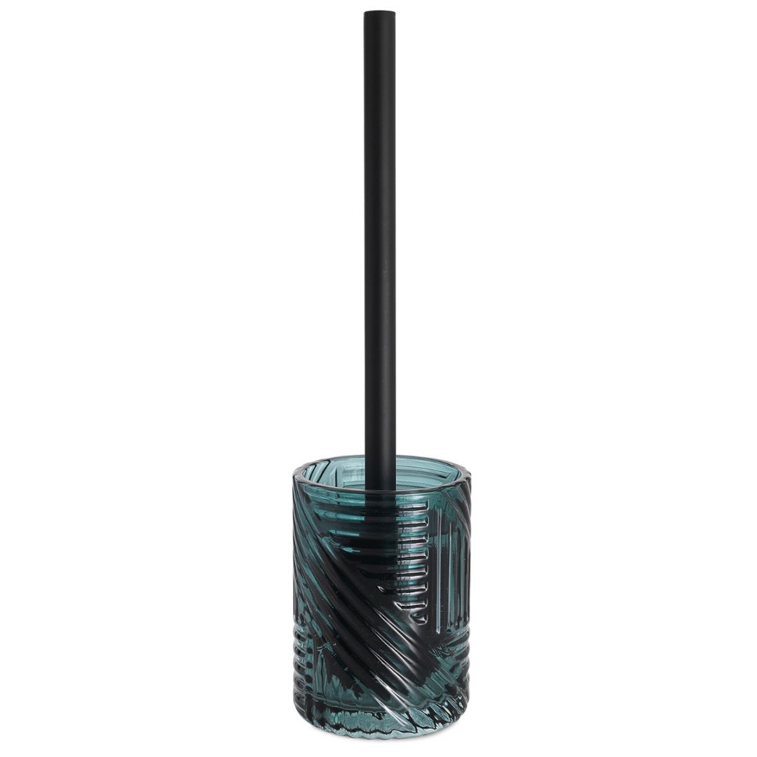 držiak WC kefy zelené sklo