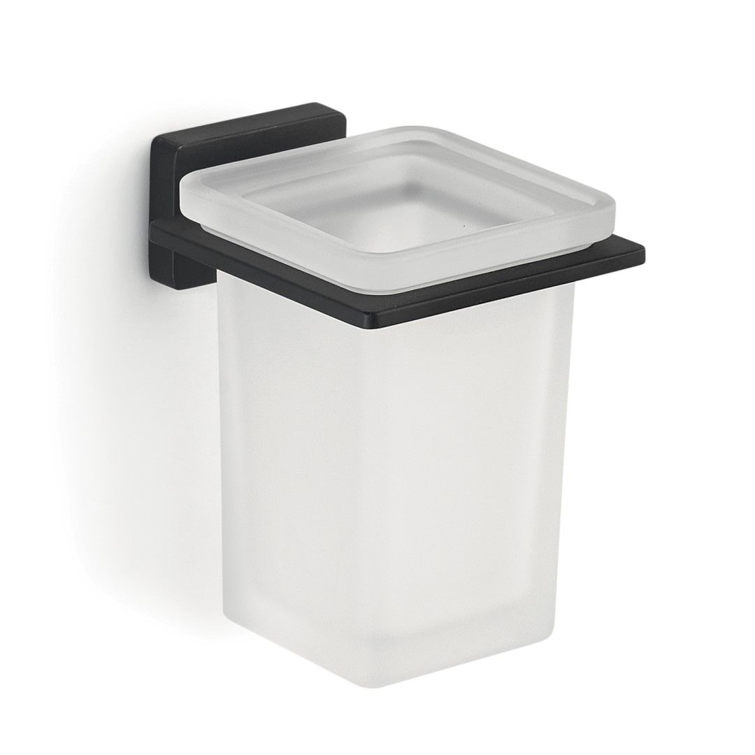 Držiak na zubné kefky z matného skla