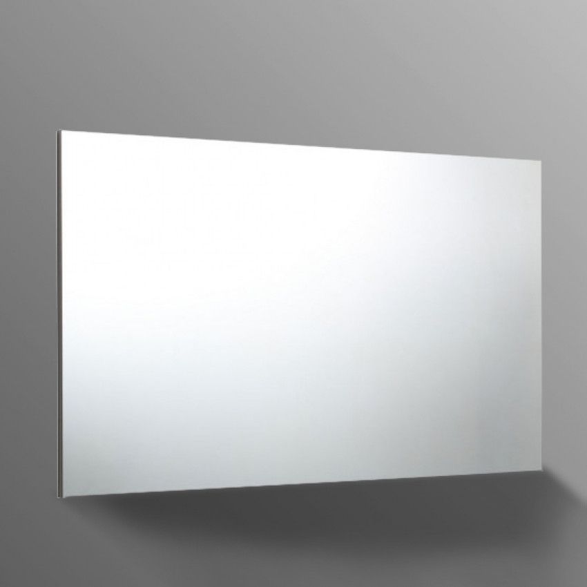 Specchio da parete rettangolare con telaio posteriore 120x60