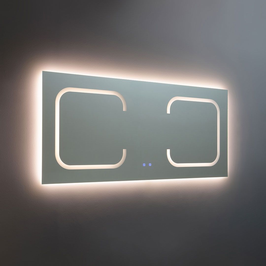 180x80 obdĺžnikové podsvietené zrkadlo