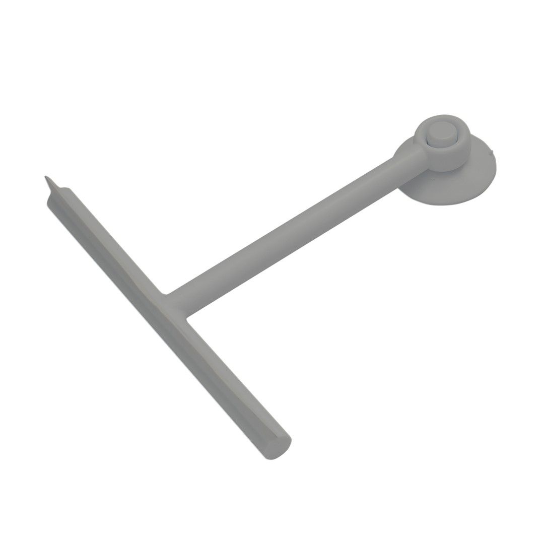 Sprchová stierka vo farbe holubice s prísavkou