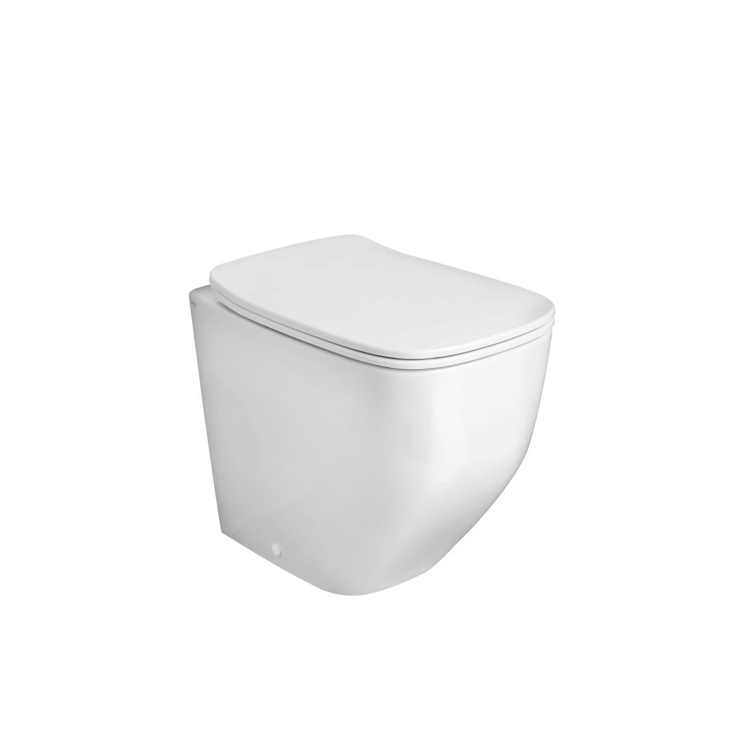 Lesklý biely stojan na vodu