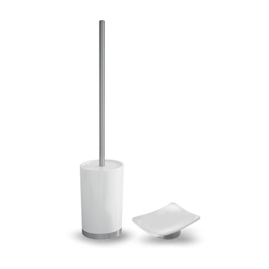 WC kefa a mydelník materiál keramika biela